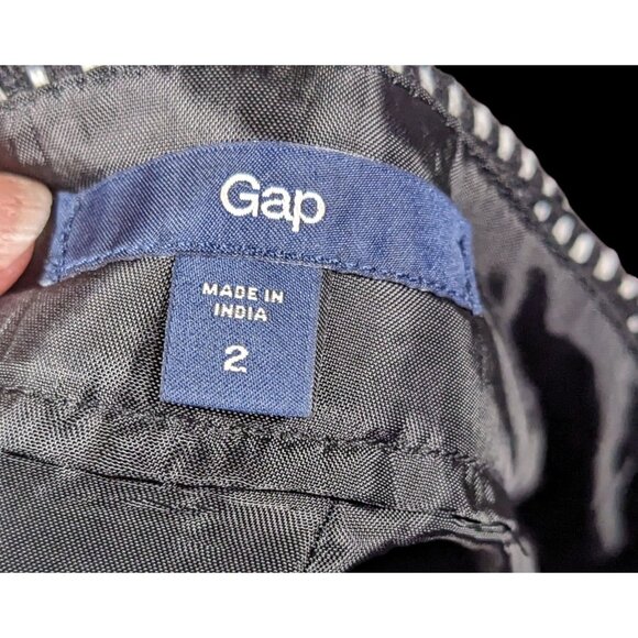 Gap Preppy Black And White Wool Mini Skirt - Picture 3 of 5